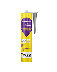 Weber siliconenkit grijs 310ml
