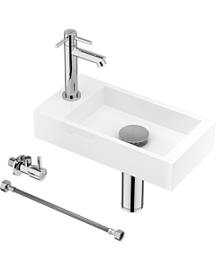 Dynamic Way fonteinset 36 x 18 x 9 cm chroom links