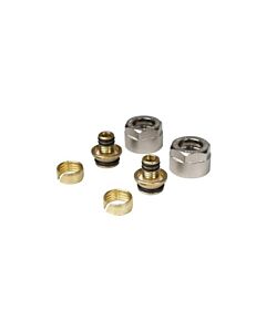 Dynamic Way knelset 3/4euro 16x2mm multiskin PE-RT MLC per 2 stuks