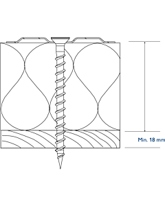 Eurofast dakparker EDS-H-50 PH2  5.0 x  65 mm 500 stuks