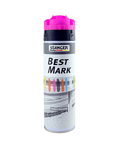 Stanger BestMark markeerverf spuitbus 500 ml neon roze