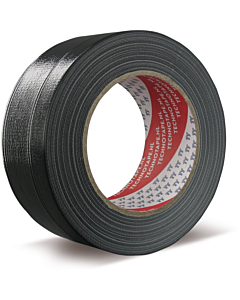 Technotape ducttape 320 universeel zwart 50 mm rol 50 m