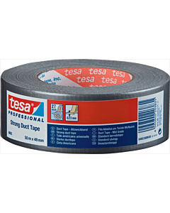 Tesa Ducttape grijs 50 mm rol 50 m