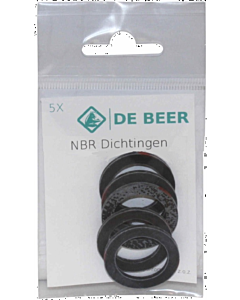 De Beer NBR-ring 21 x 30 x 2.0 mm 5 stuks 1/2"