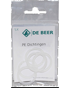 De Beer PE-ring 23 x 29.5 x 2.0 mm 5 stuks v. 3/4" watermeteraanslui