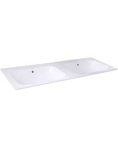 Best-Design Bora wastafel duo 120 cm zonder kraangat glans wit