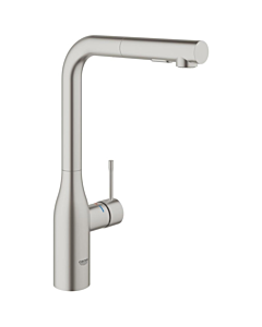 Grohe Essence New keukenmgkn hoog uittrekb.douche supersteel