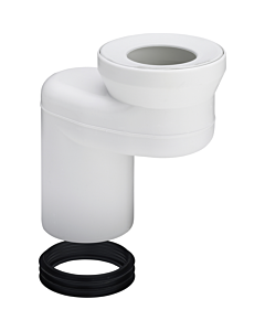 Viega wc-aansluitstuk 90° met sprong van   90 mm