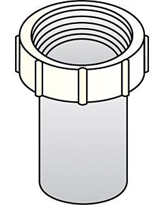 Tule met wartel 1.1/4" bi.dr. 32 mm pvc