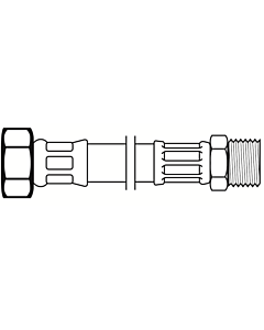 Neoflex flexibele slang DN8 3/8 bi.dr. x 3/8" bu.dr. L= 12 cm