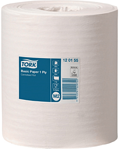 Tork poetsrol 1-laags 20 cm 300 m