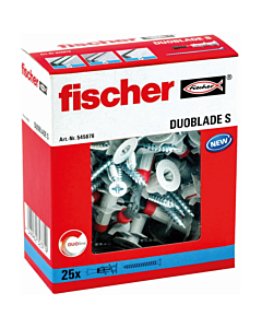Fischer gipsplaatplug DuoBlade S met schroef 25 stuks