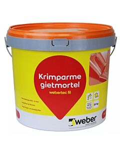 Weber Rhinofil krimparme gietmortel 20 kg