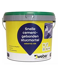 Weber Rhinovlak snelle wandegalisatie 2-30 mm binnen 20 kg