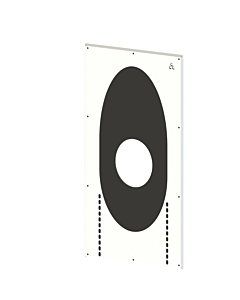 Burgerhout dakbeschotplaat dampdicht PP Ø 125-180 mm  0-30° wit