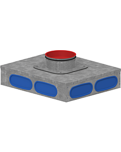 Burgerhout Hybalans+ plenum luchtverdeelkast Ø 125 mm 132 mm