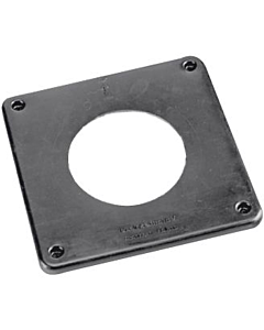 Burgerhout muurplaat PP Ø 125 mm tbv MDV 80/125 zwart