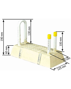 Henco radiatorbocht 16 mm dubbel 50 mm doorverbonden einde geïsol.