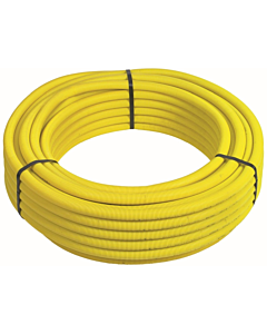 Henco Gas buis met mantel Ø 16 x 2 mm geel rol 25 m