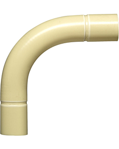 Dyka bocht pvc 16 mm 5/8" creme