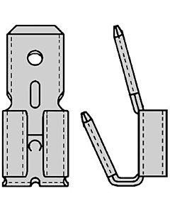 Tab v.vlakstekerhuls b63015082-flh 100 stuks