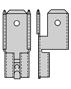 Tab v.vlakstekerhuls b63090083-flh 100 stuks