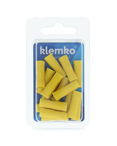 Klemko geïsol. kabelschoen geel rondstekerhuls 5 mm 25 stuks