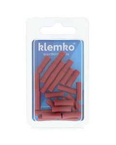 Klemko geïsol. kabelschoen rood parallelverbinder 25 stuks