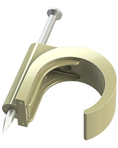 JMV flexbuisbevestiging spijkerclip 16-20 mm creme 100 stuks