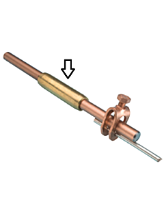 JMV koppeling aardelektrode Ø 12.5 mm messing