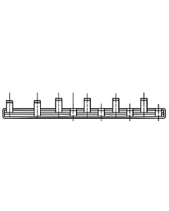 Gewiss kamrail 1F+N (1x ALS 2P + 4x installatieautomaat 1P+N)