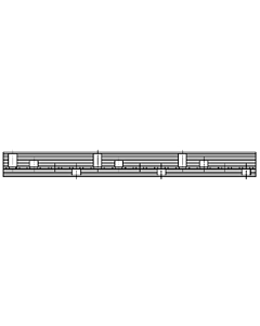 Simcas kamrail 3F+N vork (3x ALS 4P / 3x ALA 4P / 3x IA 4P)
