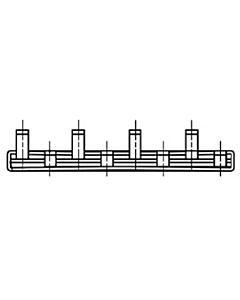 Gewiss kamrail 1F+N (4x installatieautomaat compact 1P+N)